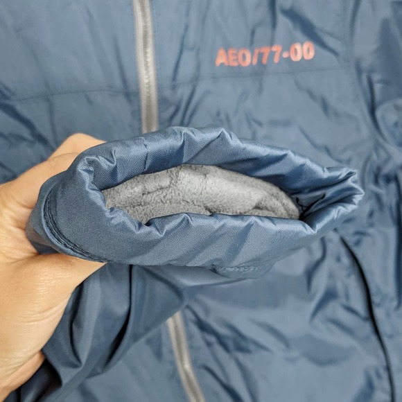 American Eagle Blue Nylon Full Zip Jacket Sz Medium - Picture 3 of 7